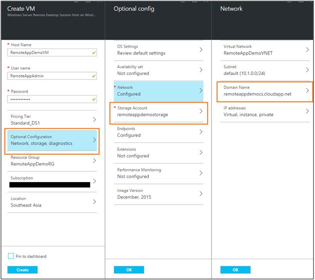 correct storage account
